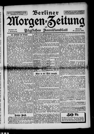 Berliner Morgen-Zeitung vom 30.01.1895