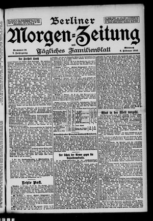 Berliner Morgenzeitung vom 06.02.1895