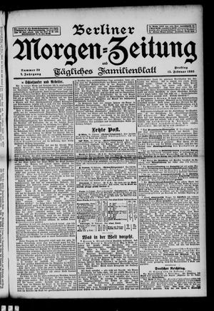 Berliner Morgen-Zeitung vom 15.02.1895