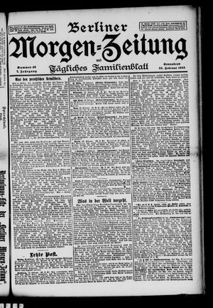 Berliner Morgen-Zeitung vom 23.02.1895