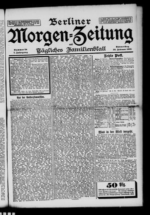 Berliner Morgenzeitung vom 28.02.1895