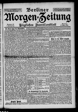 Berliner Morgenzeitung vom 17.03.1895