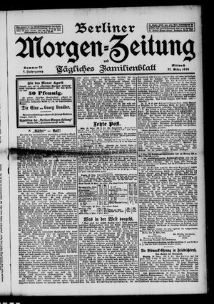 Berliner Morgen-Zeitung vom 27.03.1895