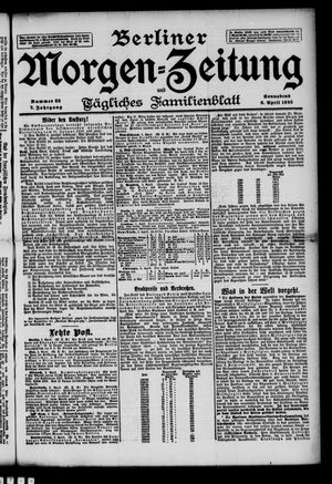 Berliner Morgenzeitung vom 06.04.1895