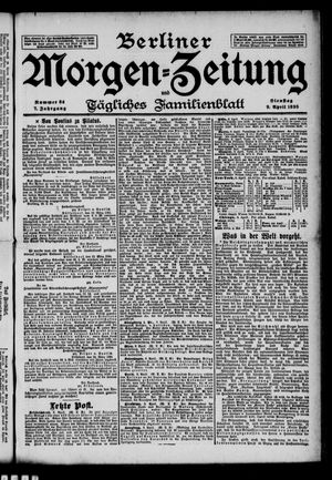 Berliner Morgenzeitung vom 09.04.1895