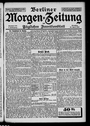 Berliner Morgenzeitung vom 30.04.1895