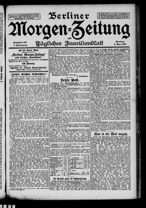 Berliner Morgenzeitung vom 03.05.1895