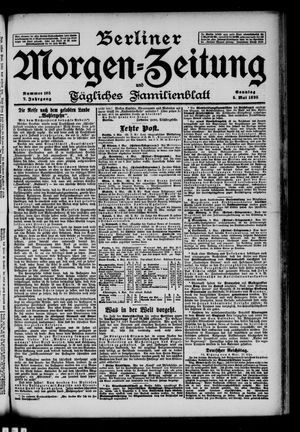Berliner Morgenzeitung vom 05.05.1895