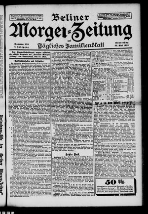 Berliner Morgen-Zeitung vom 23.05.1895