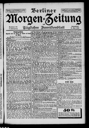 Berliner Morgen-Zeitung on May 25, 1895