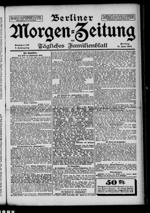 Berliner Morgen-Zeitung vom 21.06.1895