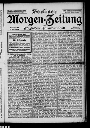 Berliner Morgen-Zeitung vom 26.06.1895