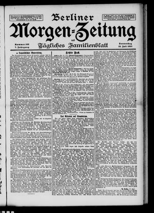 Berliner Morgen-Zeitung vom 18.07.1895