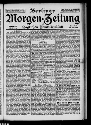 Berliner Morgen-Zeitung vom 20.07.1895
