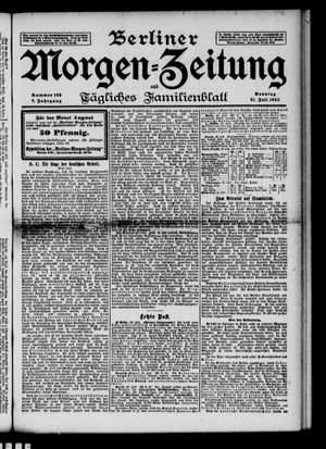 Berliner Morgen-Zeitung vom 21.07.1895