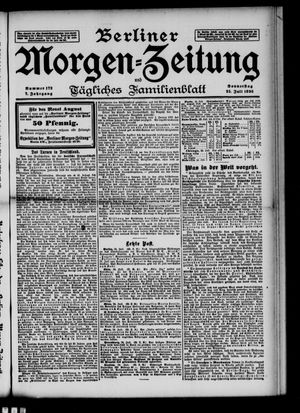 Berliner Morgen-Zeitung on Jul 25, 1895