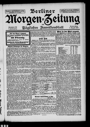 Berliner Morgen-Zeitung vom 01.08.1895