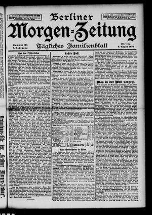 Berliner Morgen-Zeitung vom 09.08.1895