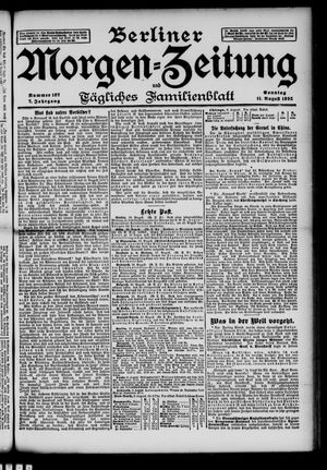 Berliner Morgen-Zeitung vom 11.08.1895