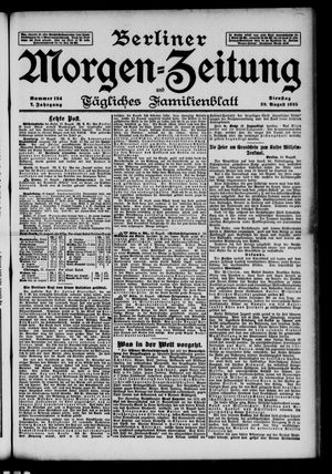 Berliner Morgen-Zeitung vom 20.08.1895