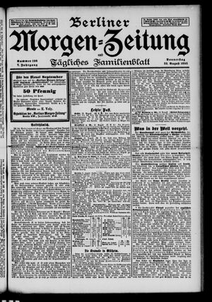 Berliner Morgen-Zeitung vom 22.08.1895