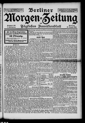 Berliner Morgen-Zeitung vom 25.08.1895