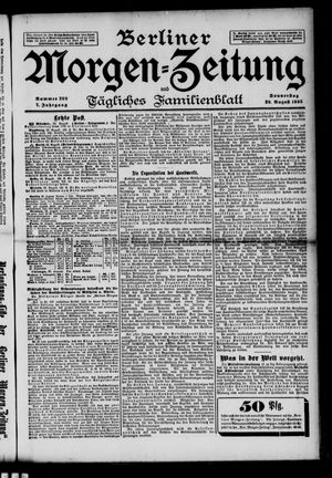 Berliner Morgen-Zeitung on Aug 29, 1895