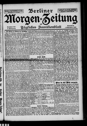 Berliner Morgen-Zeitung vom 07.09.1895