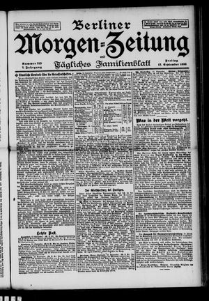 Berliner Morgen-Zeitung vom 13.09.1895