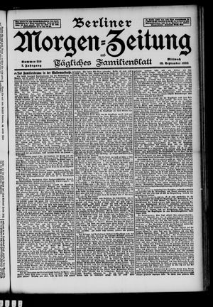 Berliner Morgen-Zeitung vom 18.09.1895