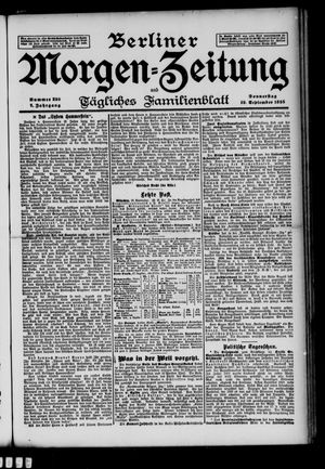 Berliner Morgen-Zeitung vom 19.09.1895