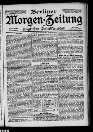 Berliner Morgen-Zeitung vom 24.09.1895