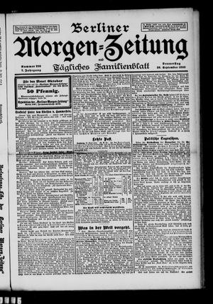 Berliner Morgen-Zeitung vom 26.09.1895