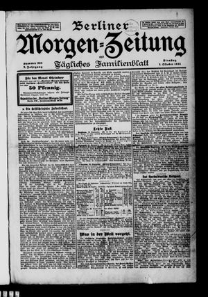Berliner Morgen-Zeitung vom 01.10.1895