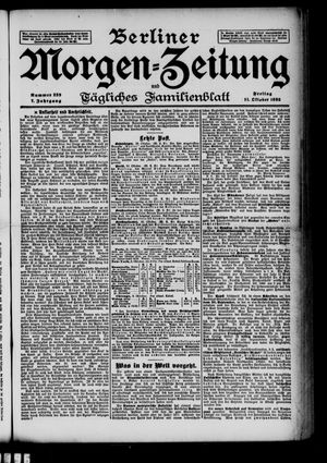 Berliner Morgen-Zeitung vom 11.10.1895
