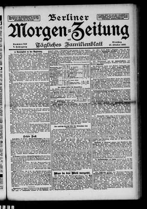 Berliner Morgen-Zeitung on Oct 15, 1895