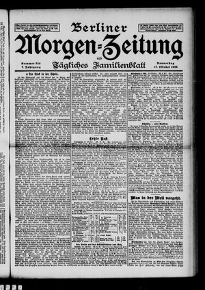 Berliner Morgen-Zeitung vom 17.10.1895