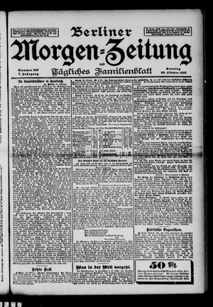 Berliner Morgen-Zeitung vom 20.10.1895