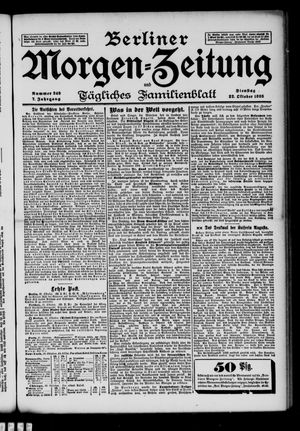 Berliner Morgen-Zeitung vom 22.10.1895