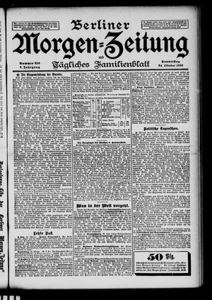 Berliner Morgen-Zeitung vom 24.10.1895