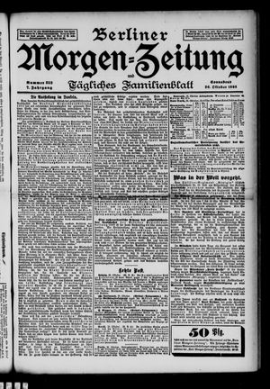 Berliner Morgen-Zeitung vom 26.10.1895