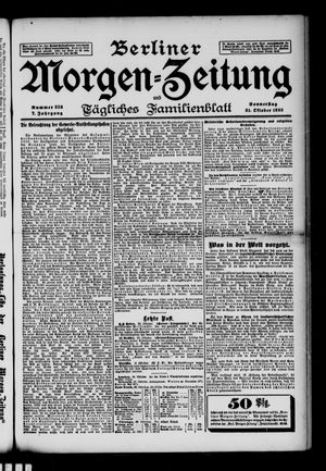 Berliner Morgen-Zeitung vom 31.10.1895