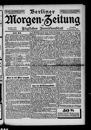 Berliner Morgen-Zeitung vom 05.11.1895