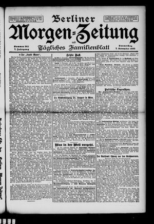 Berliner Morgen-Zeitung vom 07.11.1895