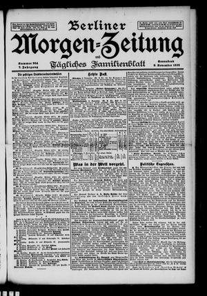 Berliner Morgen-Zeitung vom 09.11.1895