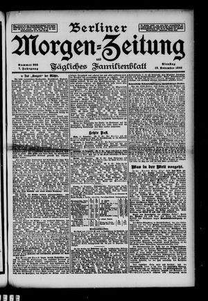 Berliner Morgen-Zeitung vom 12.11.1895