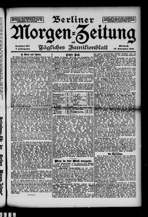 Berliner Morgen-Zeitung vom 13.11.1895