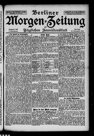 Berliner Morgen-Zeitung vom 15.11.1895