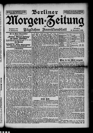 Berliner Morgen-Zeitung vom 19.11.1895