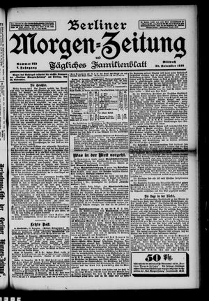 Berliner Morgen-Zeitung vom 20.11.1895